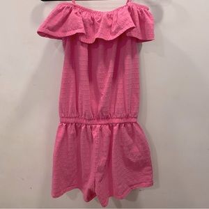 Girl’s pink Nautica romper 12/14 L
